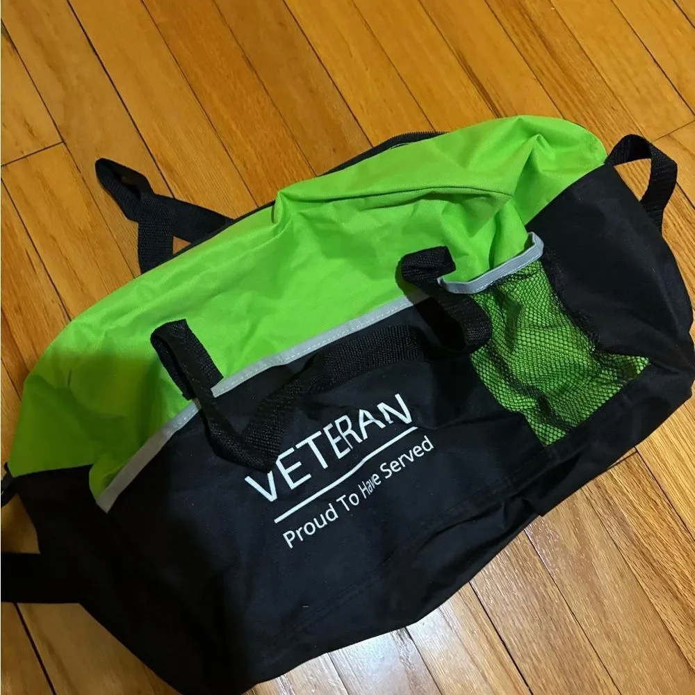 Veteran Green and Black Men's Bag